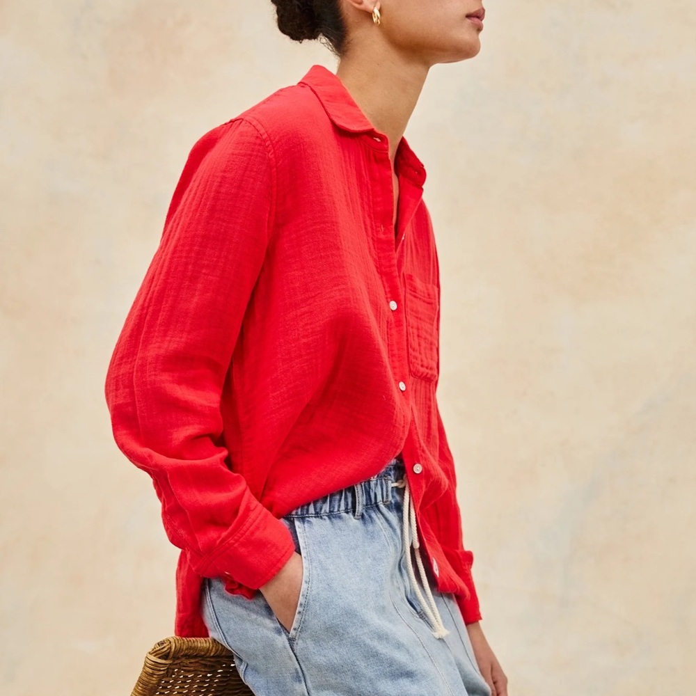 RAILS Ellis Shirt in Cherry - Picture 2 of 10